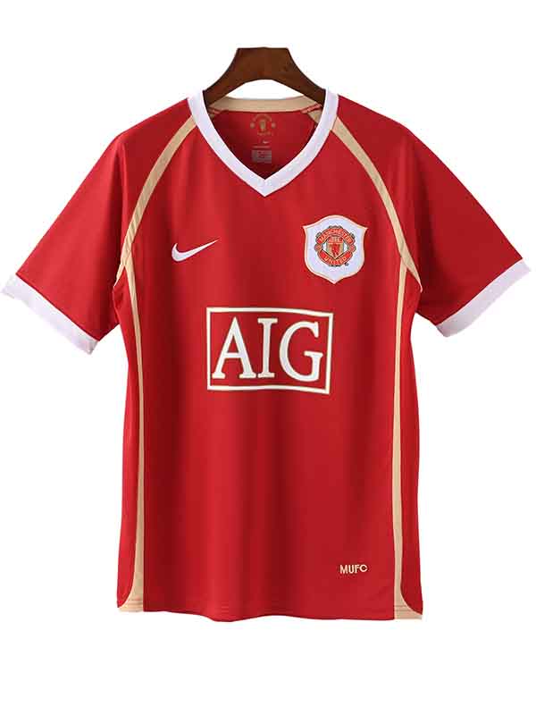 Manchester united home jersey mens retro shirt 2006-2007